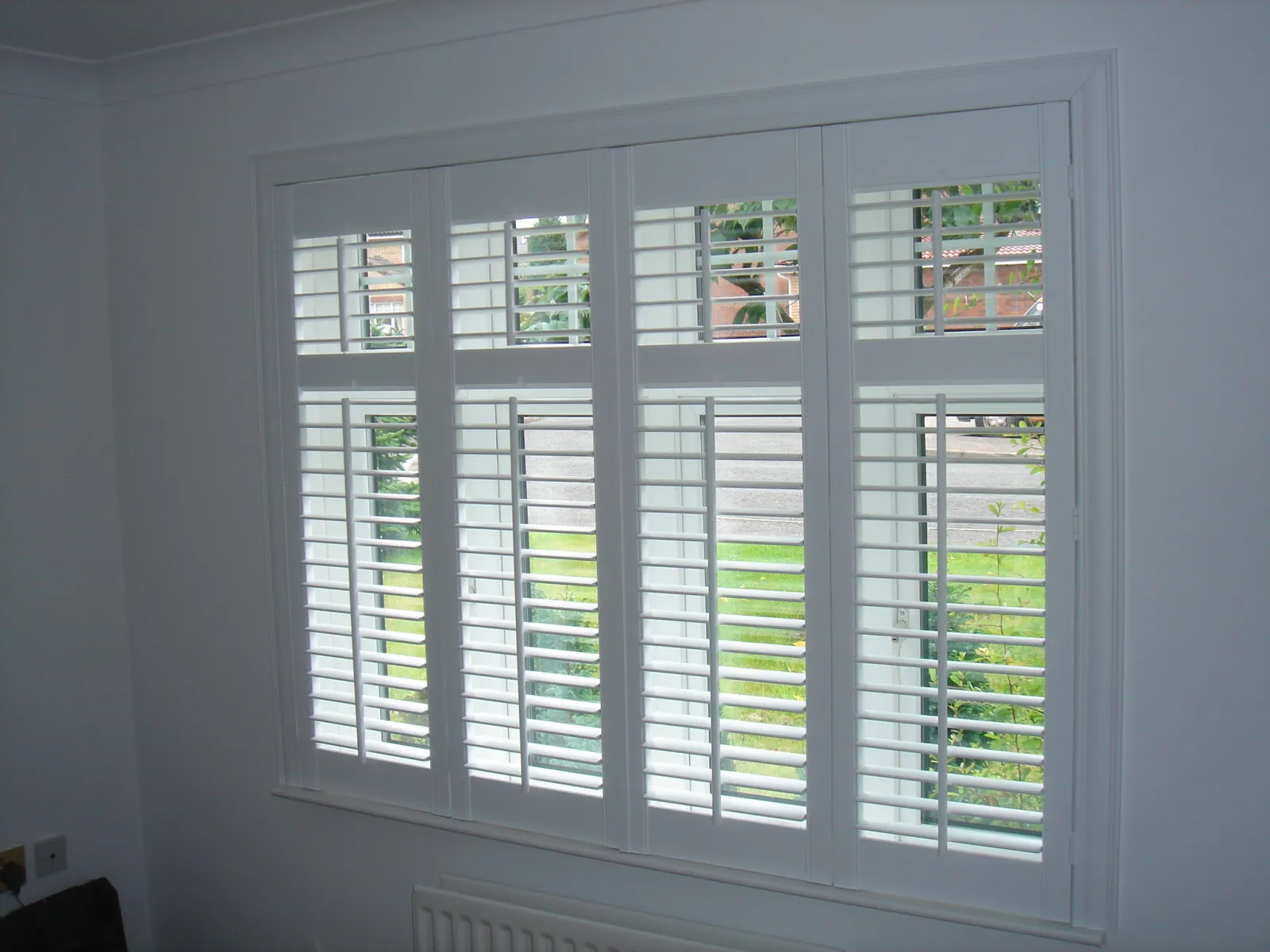 Dining room plantation shutters in Cambridgeshire