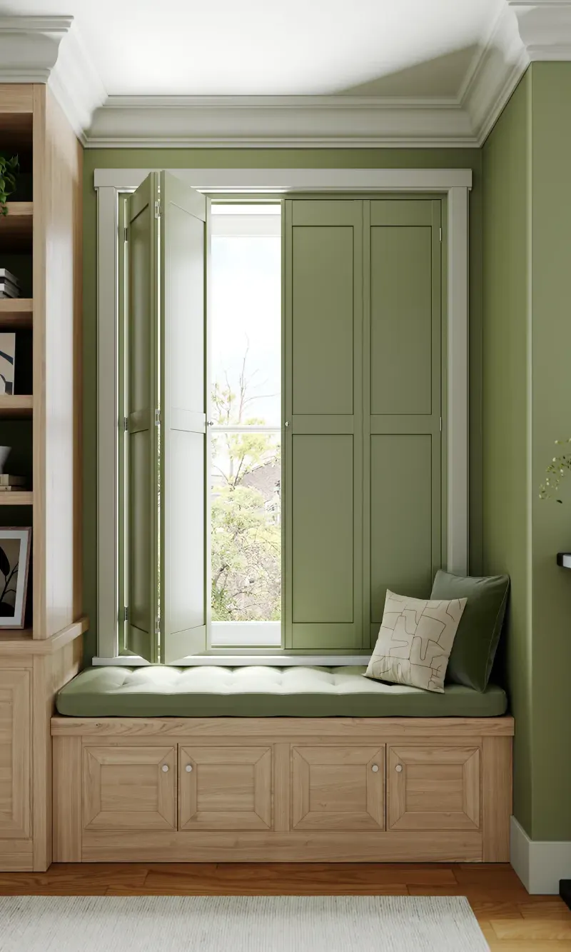 Solid panel plantation shutters